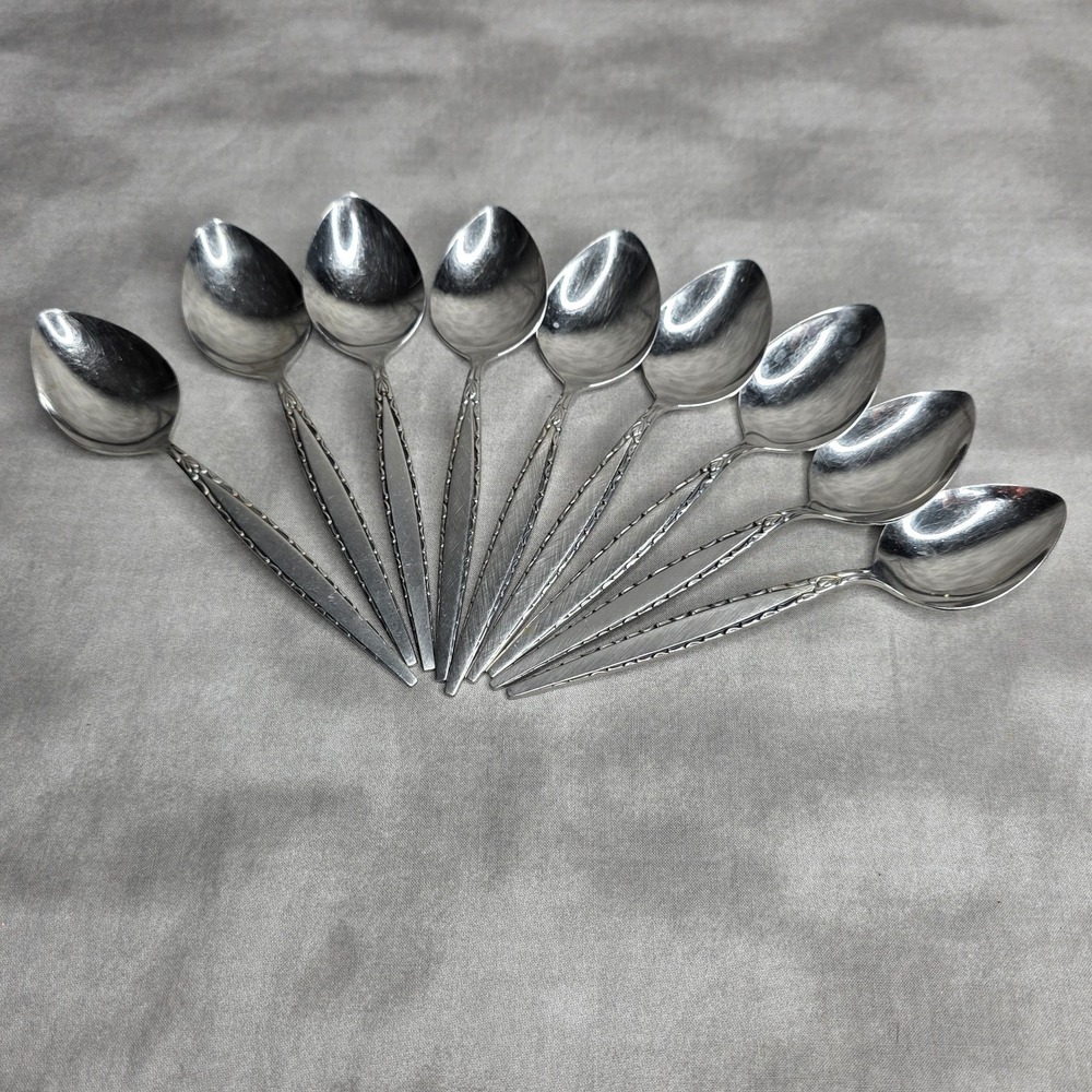 Oneida VENETIA Community Stainless Steel 6 7/8" PLACE‎ OVAL SOUP SPOONS-LOT OF 9